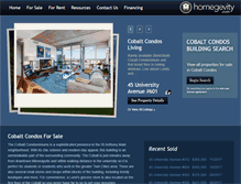 Tablet Screenshot of cobalt-condos.com